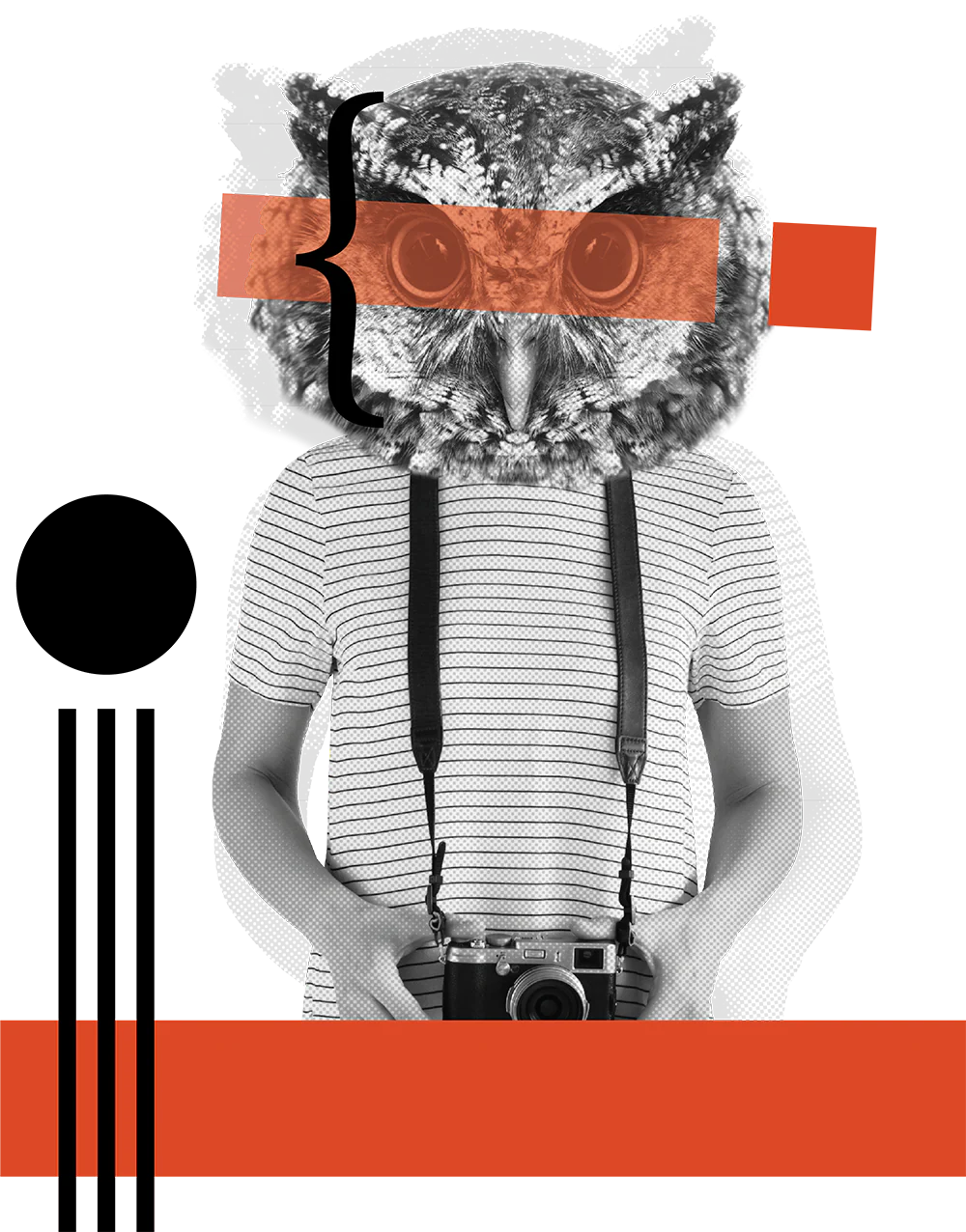 Collage creativo MIAO graphics per il portfolio